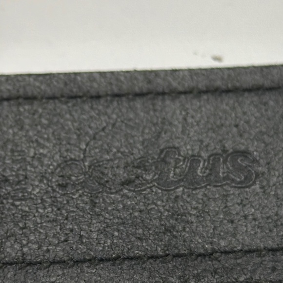 Cactus Black Leather Belt with Round Buckle Made in Italy - Picture 4 of 9